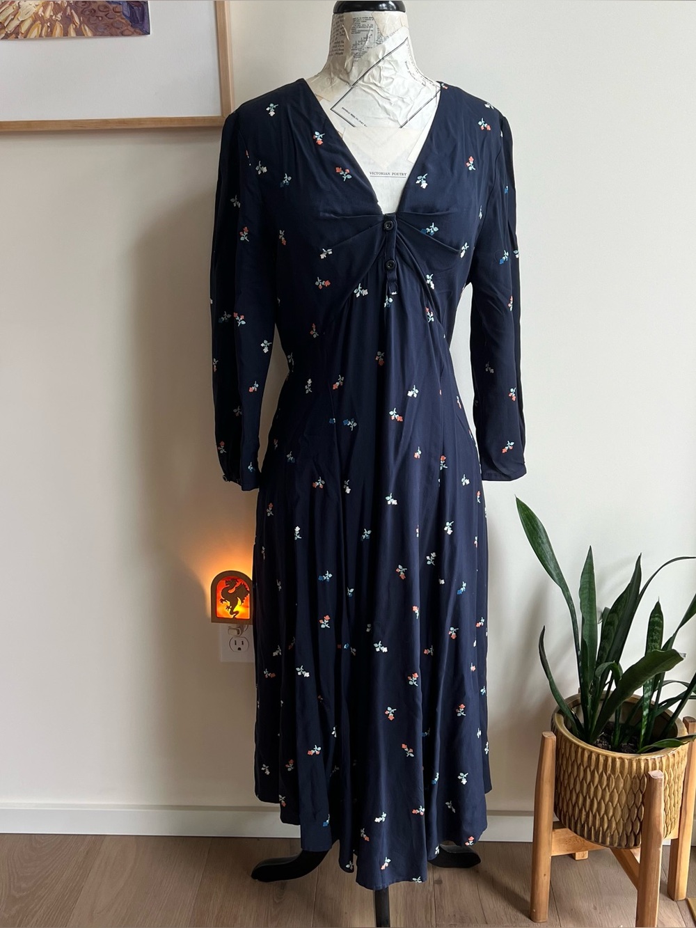 Anthro Floral Dress
